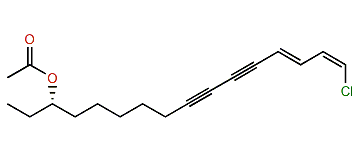 (3S,13E,15Z)-16-Chloro-13,15-hexadecadiene-9,11-diyn-3-yl acetate